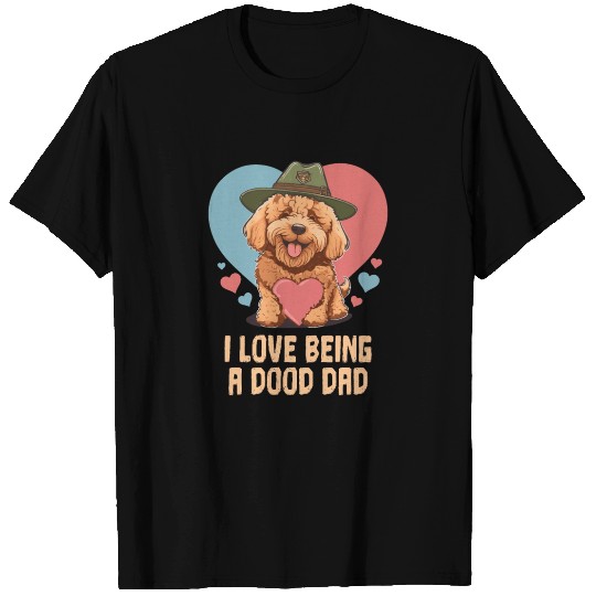 I Love Being A Dooddle Dad Goldendoodle Dad Cute T Shirts
