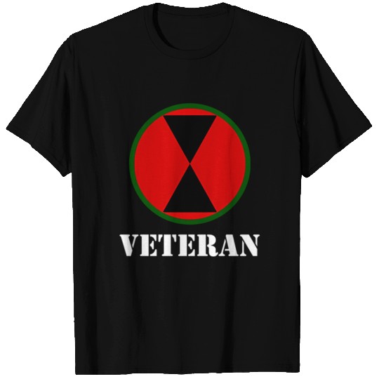 7Th Infantry Division Patch 7Th Id Veteran T Shirts