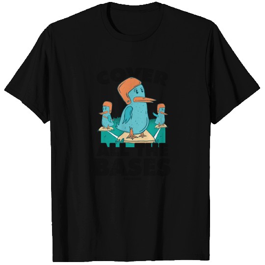 Baseball game with funny birds T Shirts