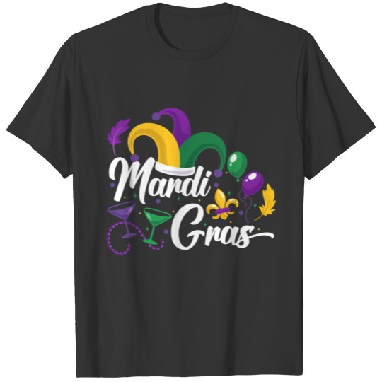 Mardi Gras Costume Necklaces Tuesday T Shirts