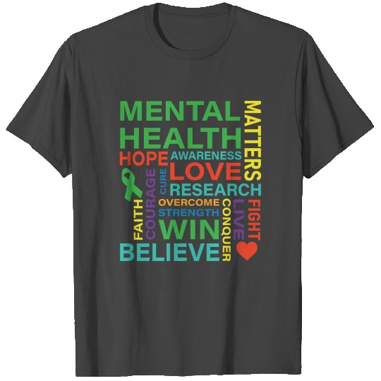 Mental Health Matters Awareness Depression T Shirts
