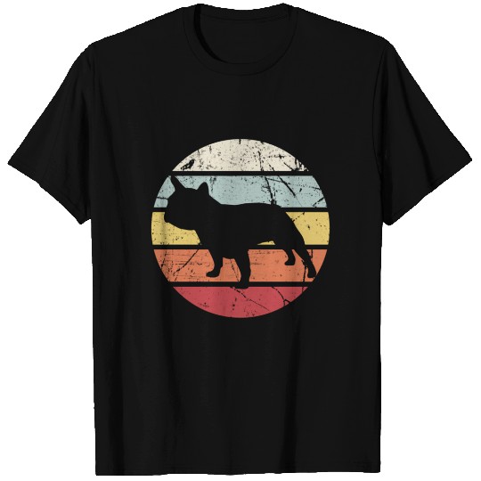 Fine Distressed French Bulldog Pet Dog Mom T Shirts