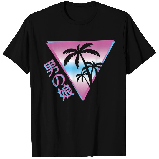 Femboy 80S 90S Palm Tree Japanese Vaporwave Aesthe T Shirts