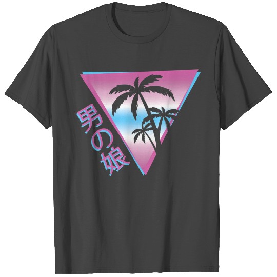 Femboy 80S 90S Palm Tree Japanese Vaporwave Aesthe T Shirts