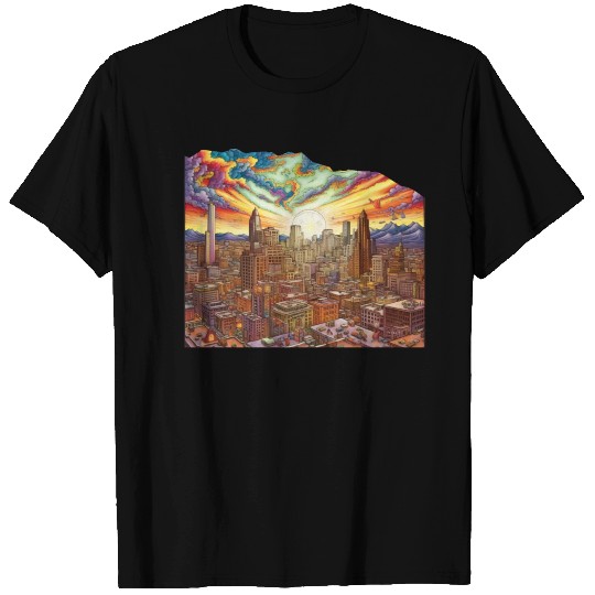 "Phoenix 3D Radiance A Limited Edition Cityscape T Shirts