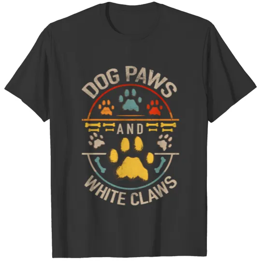 Dog Paws And White Claws Pet T Shirts