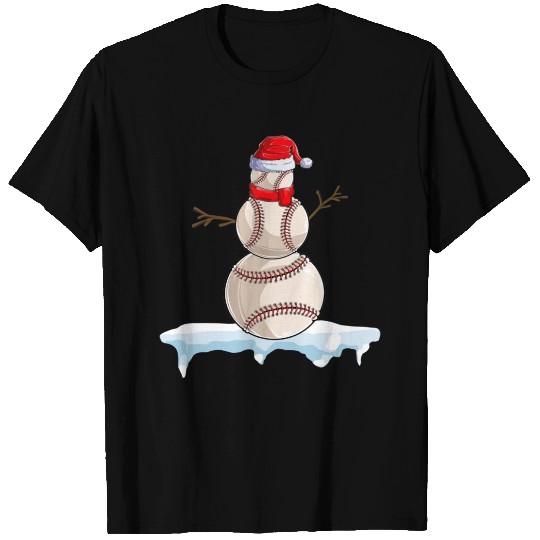 Funny Baseball Christmas T Shirts