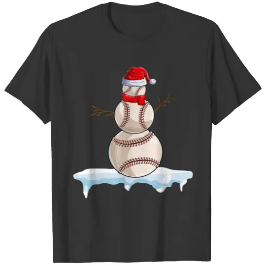 Funny Baseball Christmas T Shirts