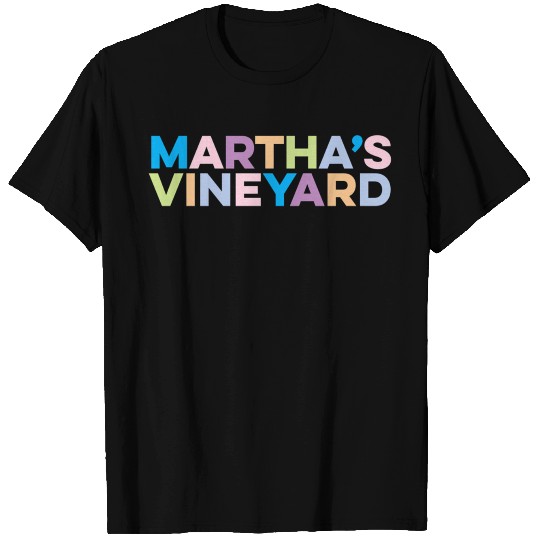 Martha'S Vineyard Colorful Vacation T Shirts