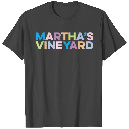 Martha'S Vineyard Colorful Vacation T Shirts