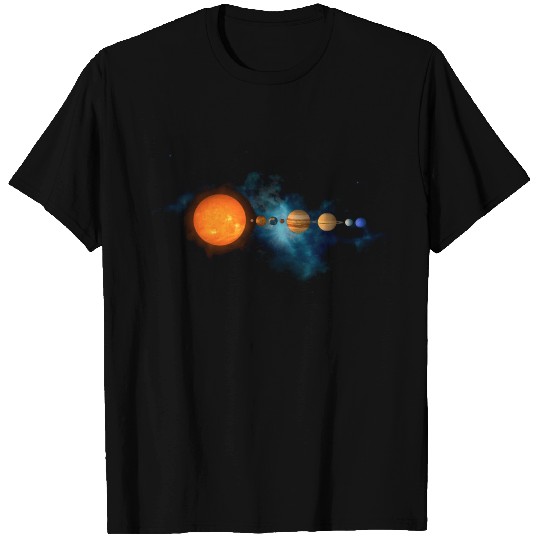 Milky Way Galaxy Solar System Sun Planets T Shirts