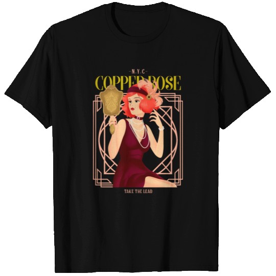 Nyc Copper Rose The Great Gatsby T Shirts