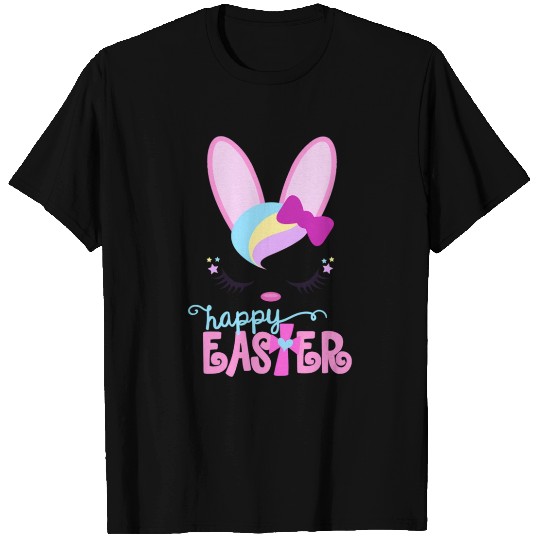 Happy Easter Bunny Sleeping Face Christian T Shirts