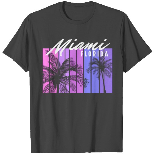 Miami Florida South Beach 80S Vaporwave T Shirts