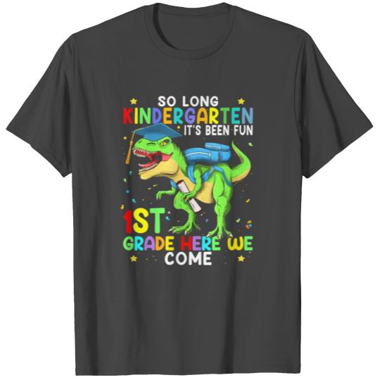 So Long Kindergarten Graduation Boys Class 22 Dino T Shirts