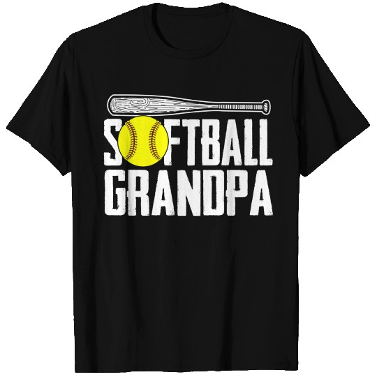 Softball Dad Fathers Day Softball Grandpa T Shirts