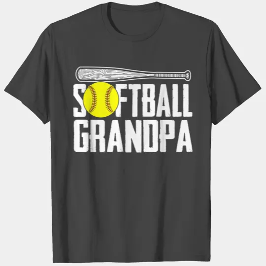 Softball Dad Fathers Day Softball Grandpa T Shirts