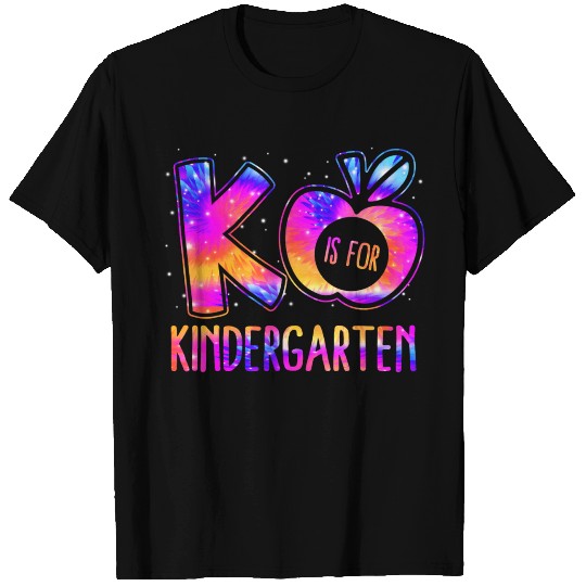 K Is For Kindergarten Teacher Tie Dye Back to Scho T Shirts