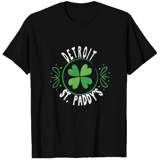 Detroit St PatricDay St Paddys 313 Area Code T Shirts