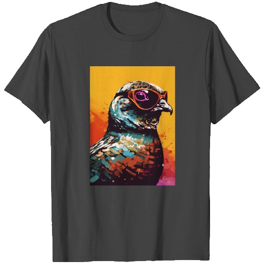 Quail With Sunglasses T Shirts