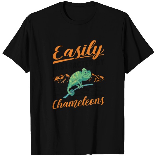 Easily Distracted By Chameleons Chameleon T Shirts