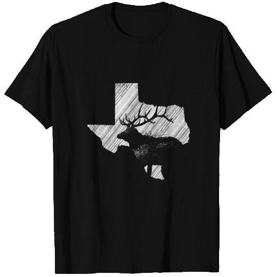 Texas Elk Hunting Usa State Tx Hunter T Shirts