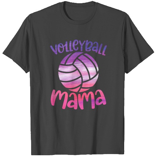 Awesome Volleyball Mama Female Sporty Mother T Shirts