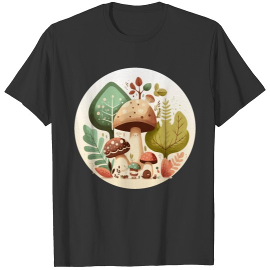 Cottagecore Mushrooms Botanical Floral Forest Plan T Shirts
