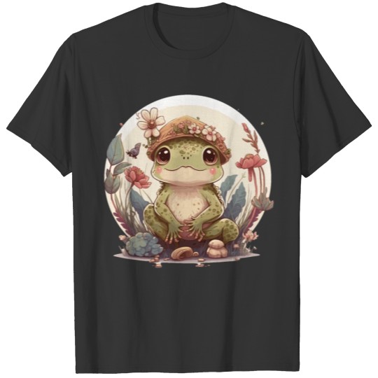 Cute Cottagecore Baby Frog Toad Frog Lovers T Shirts