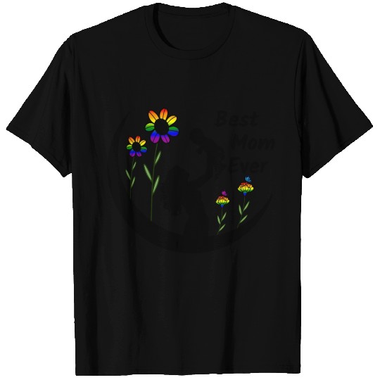 LGBTQ Mother's Day, Best Mom Ever, Rainbow Flag T Shirts