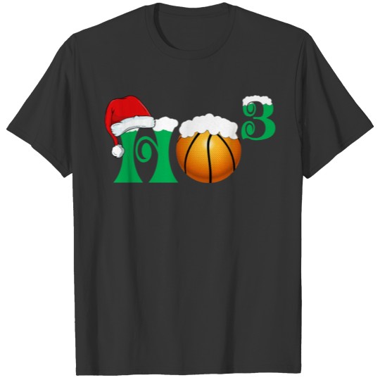 Ho Ho Ho X 3 Funny Basketball Christmas Holiday T Shirts