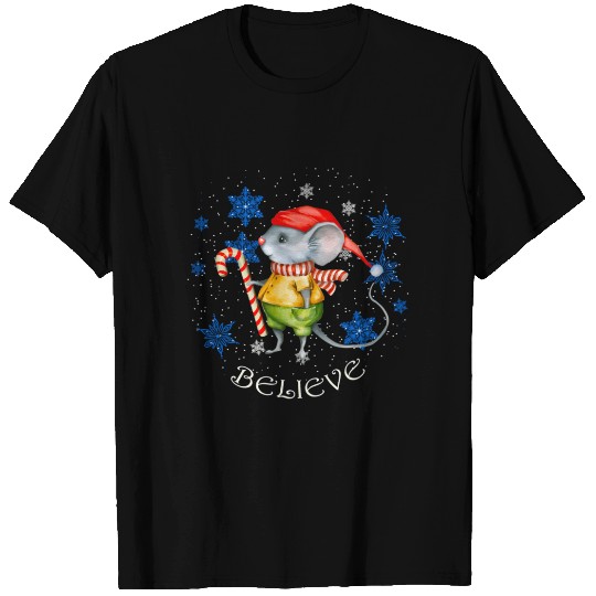 Mouse With Candy Cane And T Shirts