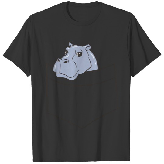 Hippo In The Pocket Pocket Hippo T Shirts