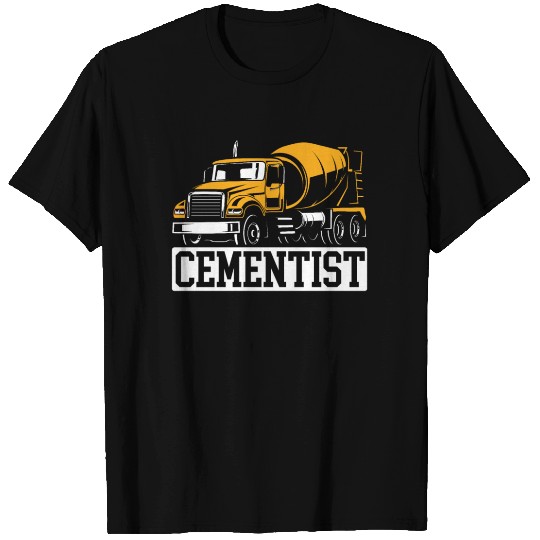Cement Mixer Truck Driver Job Construction Worker T Shirts