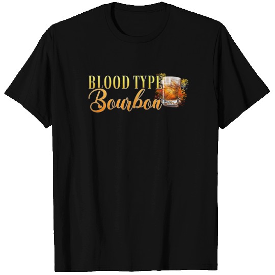 Blood Type Bourbon Cocktail Bartender T Shirts