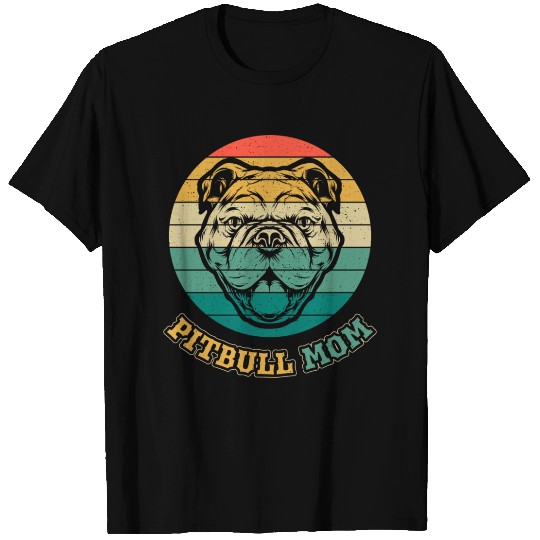 Proud Pitbull Mom Pit Bull Lover T Shirts