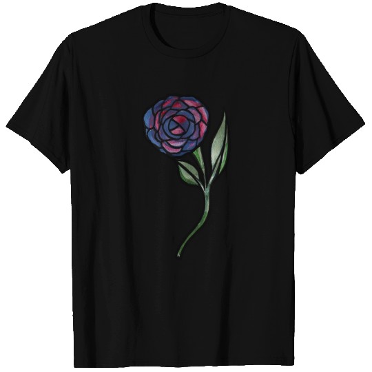 Purple and Pink Rose T Shirts