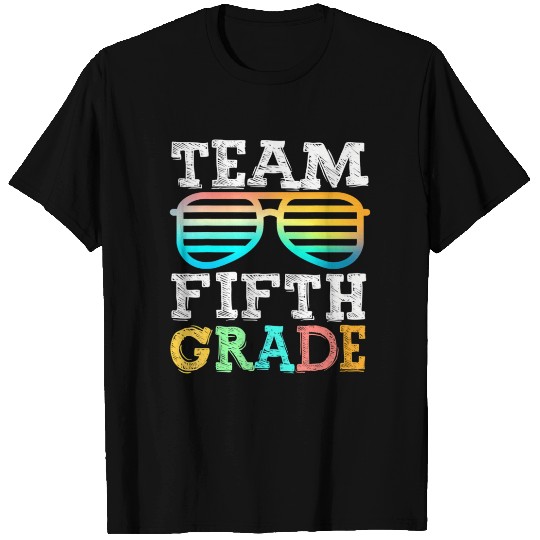 Team 5th Grade Squad Fifth Teacher Student Back To T Shirts
