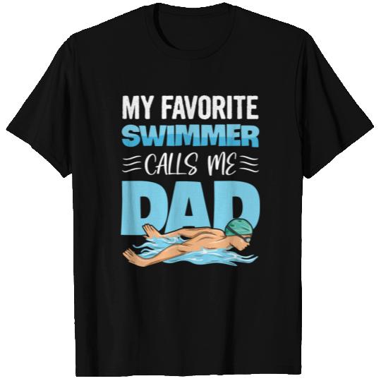 Swim Team Design For Your Swimming Dad T Shirts