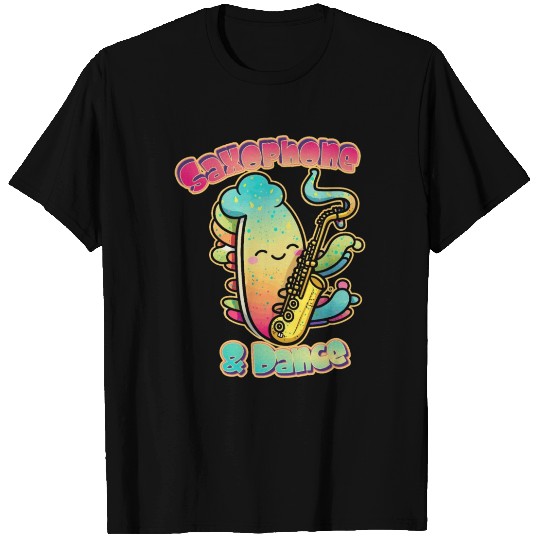 Rainbow Saxophone and Dance T Shirts