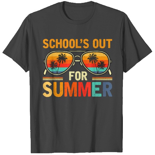Retro Last Day Of School Schools Out For Summer Te T Shirts