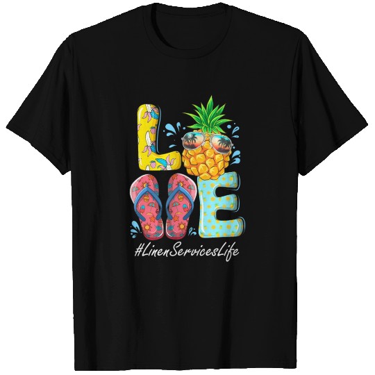 Linen Services Hello Summer Happy Last Day School T Shirts