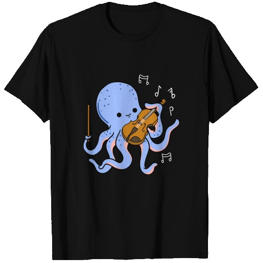 Octopus Playing Violin T Shirts