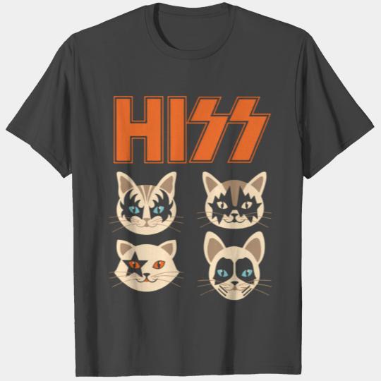 Hiss Cats Kittens Rock Rockin T Shirts