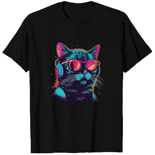 80s Cat Music T Shirts