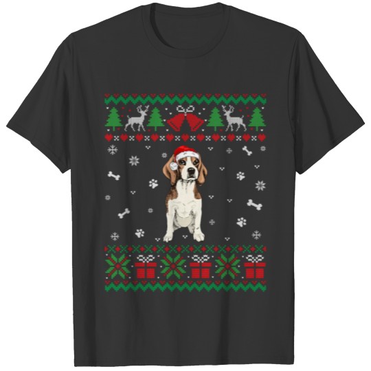 Beagle Dog Santa T Shirts