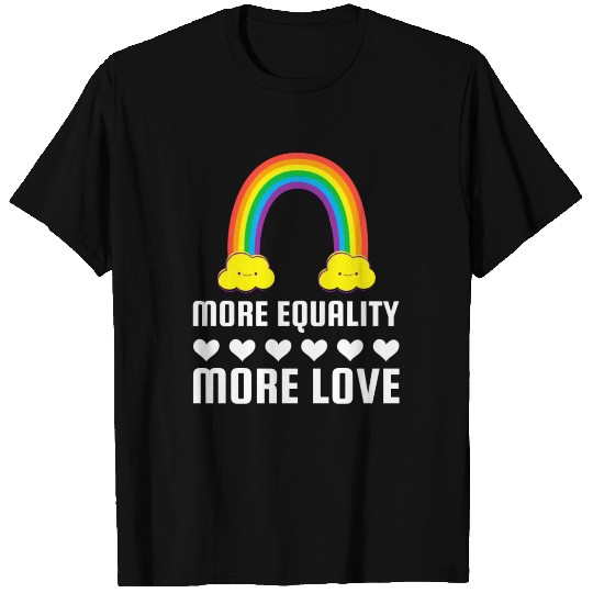 LGBTQ Gay Lesbian LGBT More Equality More Love T T Shirts