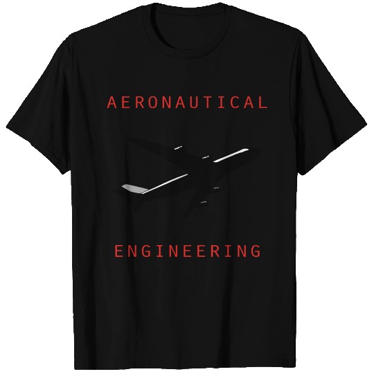 aeronautical engineering text airplane picture T Shirts