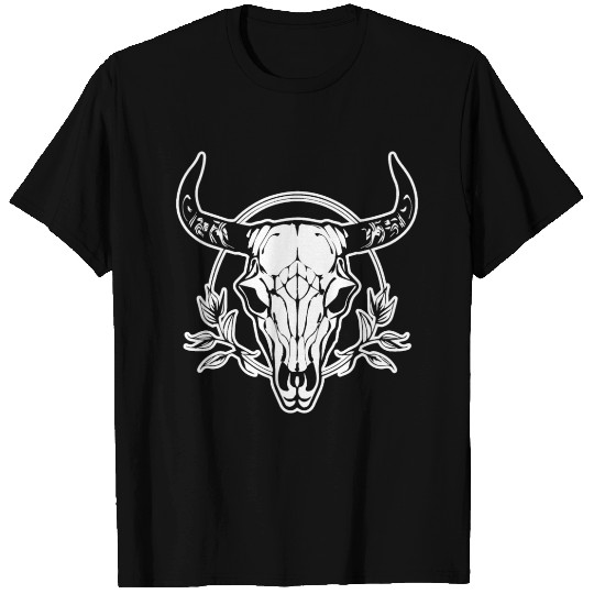 Cow Skull Boho T Shirts