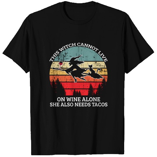 Style Wine Tacos Witch T Shirts